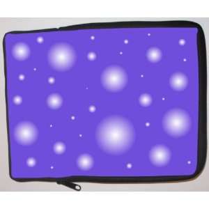  Blue Violet Bubbles Design Laptop Sleeve   Note Book sleeve   Apple 