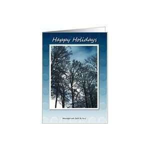  Seasons Greetings Snow Covered Maples Christmas Card Card 