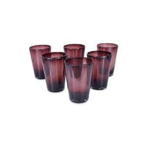  Tumblers, Amethyst (set of 6)