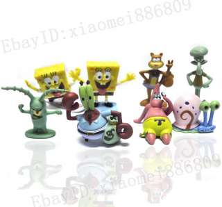 pcs CUTE Spongebob Squarepants Figures set New  