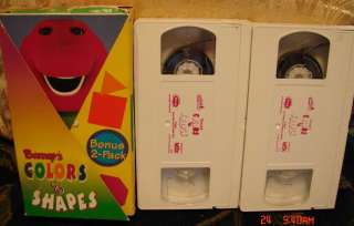   Colors & Shapes 2 pack Set Educational Set of Videos Vhs tapes Video