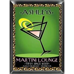   Personalized Cosmos Chic Martini Bar Sign