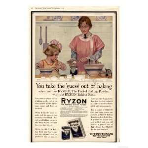  Cooking Ryzon Baking Powder, USA, 1917 Premium Poster 