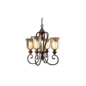  Elba, 4 Lt Chandelier by Uttermost   Spice (21050)