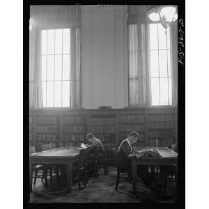  Photo In the library at Iowa State College. Ames, Iowa 