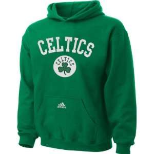  Boston Celtics Youth Green Arched Logo Fleece Hooded Sweatshirt 