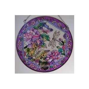  Amia Peony Garden 6.5 Round Suncatcher 