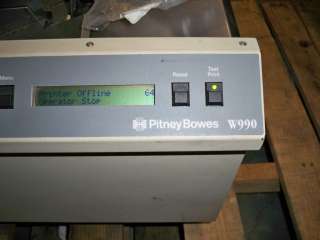 Pitney Bowes W990 Addressing System 1001290  