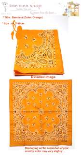 Bandana Orange 49.5*49cm Hats Head Wrap new Design  