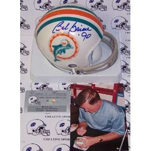 Bob Griese Signed Mini Helmet   2Bar TB Miami Dolphins