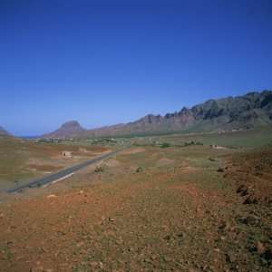 Road across a Volcanic Crater, Island of Sao Vicente, Republic of Cape 