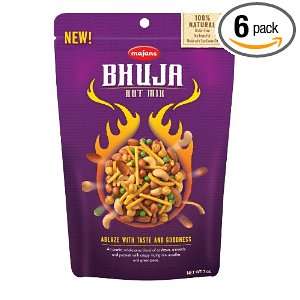 BHUJA Nut Mix, 7 Ounce Bags (Pack of 6)  Grocery & Gourmet 