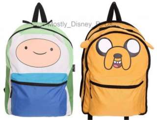 Adventure Time Finn And Jake Reversible Backpack Book Bag NWT  