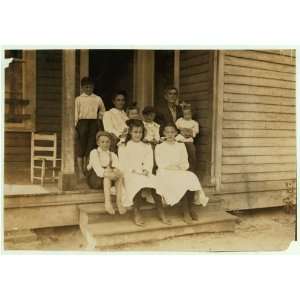 Photo Kuyrkendall family, recently from farm. Three children in front 