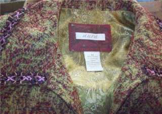 AURA~Retail $450 Upscale Boutique Quality TAPESTRY BEADED JACKET 