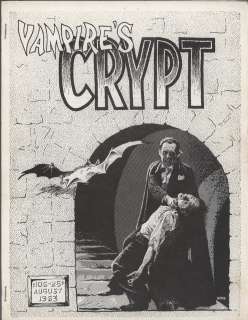 Vampires CRYPT #6, August 1963, Horror Fanzine  