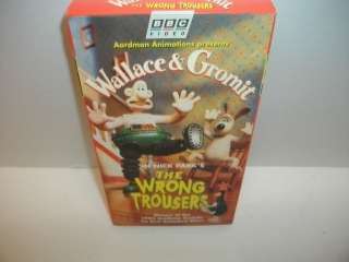 Wallace & Gromit   The Wrong Trousers   BBC Kids CARTOON video vhs 