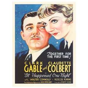  It Happened One Night Movie Poster, 11 x 15.5 (1934 