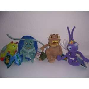  Disneys Bugs Life Set of 4 Collectible Plush Toys 