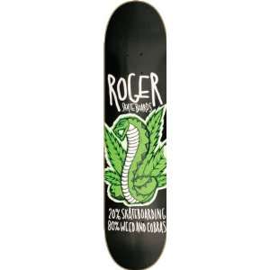Roger Weed & Cobras Black Skateboard Deck   8 x 32  