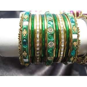 Indian Bangles for Kids Chicklet Green