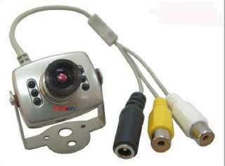 New Wired 6led CCTV Colour Audio Security IR Camera  
