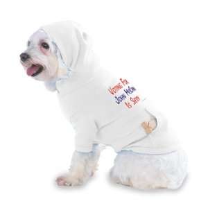  VOTING FOR JOHN McCAIN IS SEXY Hooded T Shirt for Dog or 