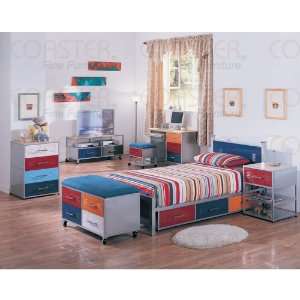    Multicolor Metal Storage Kids Bed   Coaster Co.