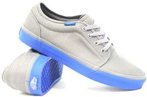 Vans 106 Vulcanized (Friction Fast Grey/Classic Blue) Mens Shoes *NEW 
