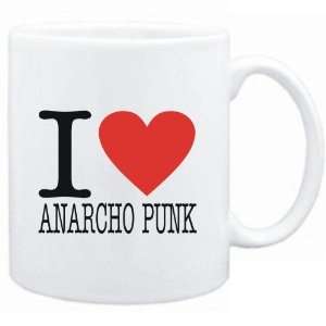  Mug White  I LOVE Anarcho Punk  Music