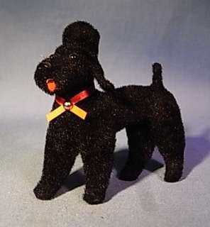 KU55 * BLACK POODLE WAGNER KUNSTLERSCHUTZ ANIMAL GERMAN  