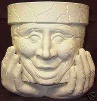 Ceramic Bisque Planter Dan Waddle Pot TL Design Mold 876B U Paint 