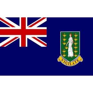   British Virgin Island Flag w/ Line, Snap & Ring Patio, Lawn & Garden