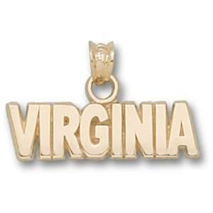 University of Virginia Virginia 1/4 Pendant (Gold Plated)  