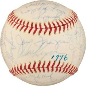 1976 Mets Team 30 SIGNED ONL Feeney Baseball JSA   Autographed 