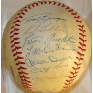  1978 BRAVES Team 20 SIGNED ONL Feeney Baseball NIEKRO 
