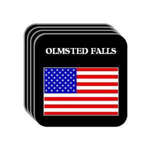  US Flag   Olmsted Falls, Ohio (OH) Set of 4 Mini Mousepad 