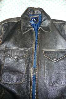 VINTAGE Gap motorcycle/indiana jones leather jacket   small xsmall 