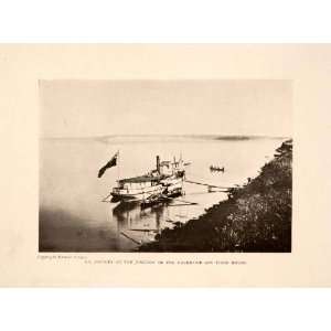  1913 Halftone Print Canada SS Wrigley Junction Mackenzie 