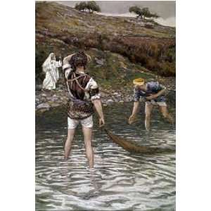  The Calling of Peter and Andrew by James Tissot 10.75X16 