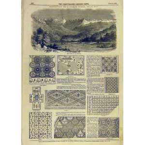  Roman Villa Pau Valley Gan Artifacts Print 1850