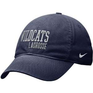 Nike Villanova Wildcats Navy Blue Lacrosse Swoosh Slouch Flex Fit Hat 