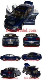 18 AUTOart Volkswagen 2002 Phaeton Blue Metallic  