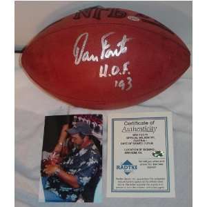 Dan Fouts Autographed Football 