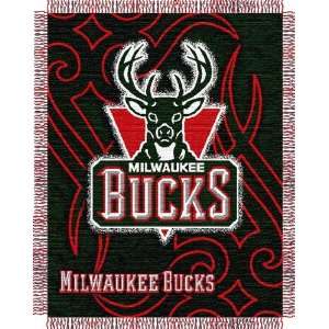  NBA Milwaukee Bucks TATTOO 48x60 Triple Woven Jacquard 