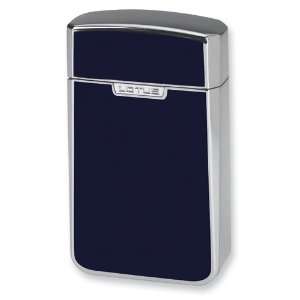  Lotus 4 Torch Flame Navy Lacquer Table Lighter Jewelry