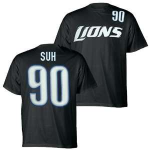  Detroit Lions Ndamukong Suh #90 Name & Number T Shirt 