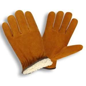 Select Split Russet Leather Lined Drivers Gloves (QTY/12)  