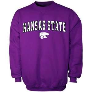   Wildcats Purple Arch Logo Tackle Twill Sweatshirt