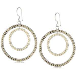   Anna Beck Designs Bali Double Hoop 18k Gold Plated Earrings Jewelry